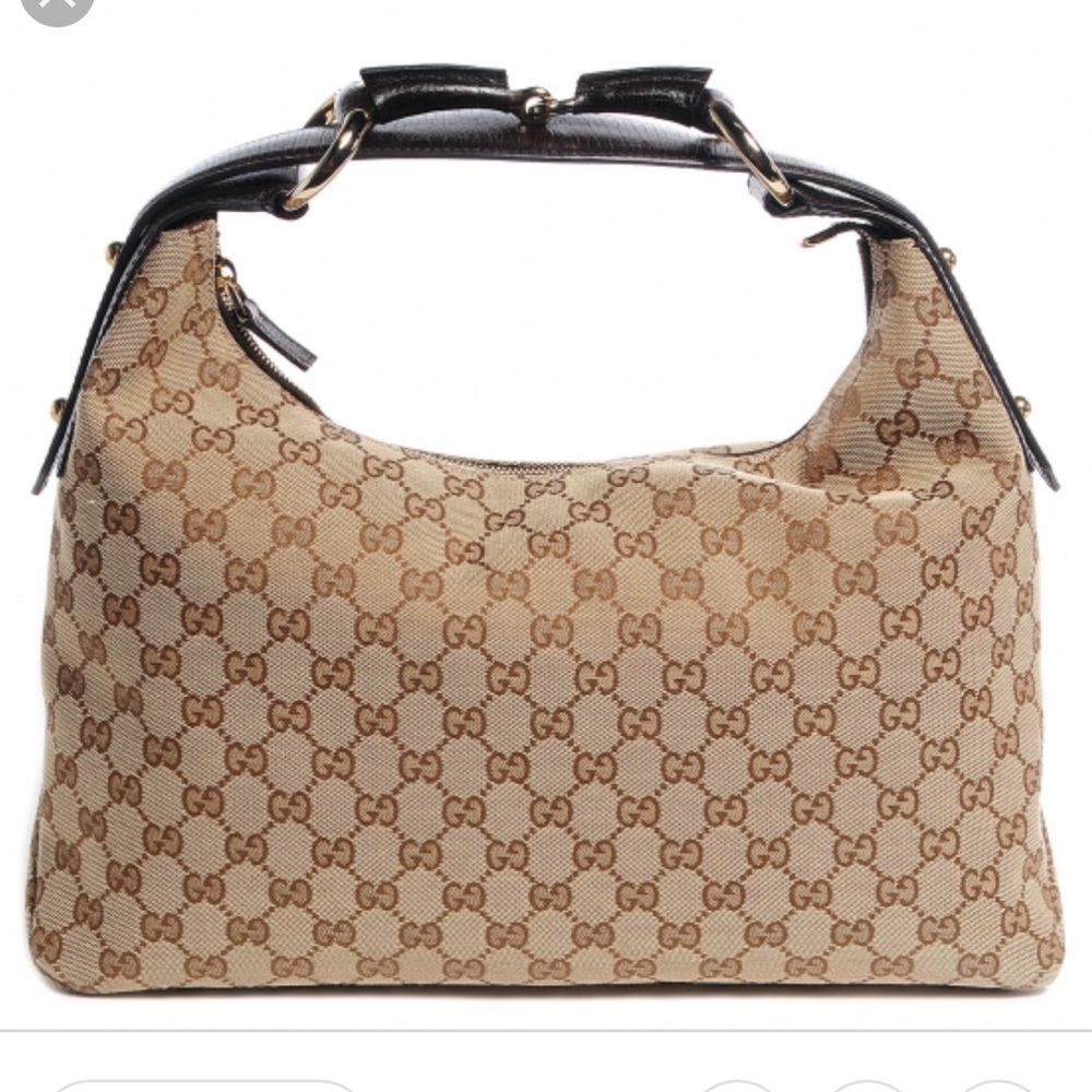 GUCCI- Monogram Medium Hobo Bag